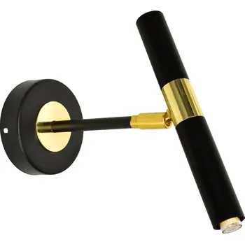 Nástěnné svítidlo Nástěnné svítidlo Monza, 1x zlaté/černé kovové stínítko, b