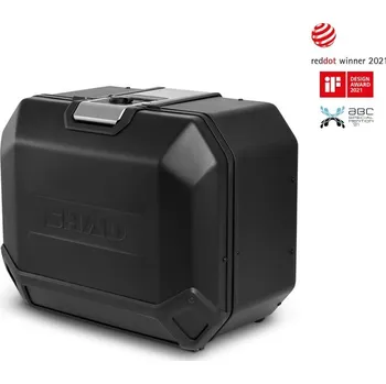 Zavazadlo na motocykl Shad kompletní sada bočních černých hliníkových kufrů SHAD TERRA BLACK 36L/47L , včetně montážní sady SHAD TRIUMPH Tiger 900