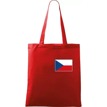 Česká republika - Vlajka malá - Taška bavlněná - 42 x 38 cm ( Červená )