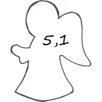 Vykrajovátko Dortisimo Vykrajovátko Anděl ze strany 5,1 cm