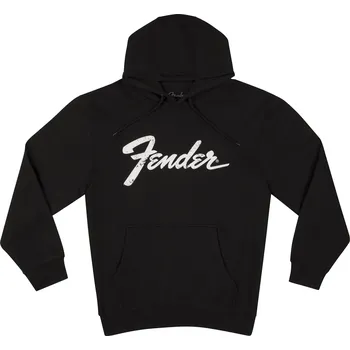 Pánská mikina Fender Logo Date Back Hoodie Black L + prodloužená záruka 3 roky