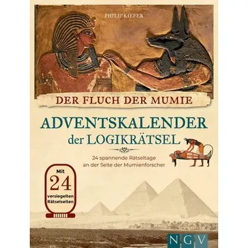Der Fluch der Mumie Adventskalender der Logikrätsel - Kiefer, Philip