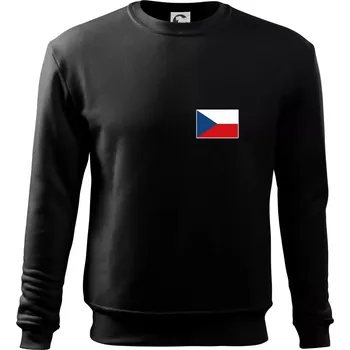 Česká republika - Vlajka malá - Mikina Essential dětská - 158 cm/12 let ( Černá )