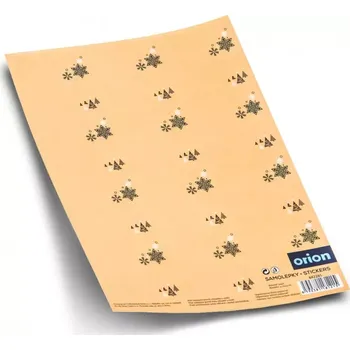 samolepka Samolepky na dárky Vánoce obdélník prázdné 23