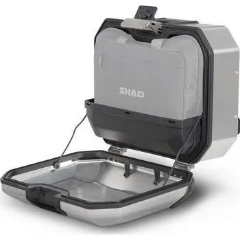 Zavazadlo na motocykl Shad kompletní sada hliníkových kufrů SHAD TERRA, 37L topcase 36L/36L boční kufry, včetně montážní sady a plotny SHAD Voge 500DS / 500DSX