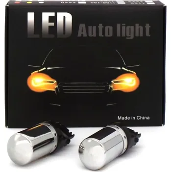 Autožárovka LED 2x 3156 12-24V canbus orange PREMIUM žárovky motoLEDy 874