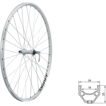 Zapletené kolo Kellys | Zapletené kolo přední KLS DRAFT V-brake F, 28/29", silver 19mm