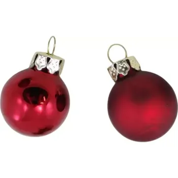 Vánoční dekorace Dekorace - Koulička sklo 24ks/mix barev