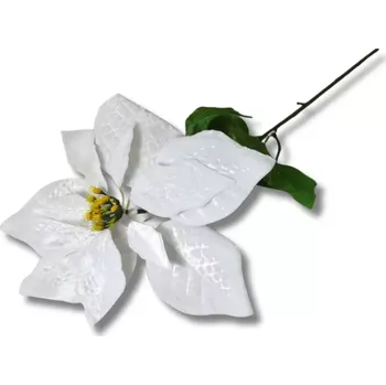 Vánoční dekorace Dekorace - Vánoční hvězda single 70cm bílá