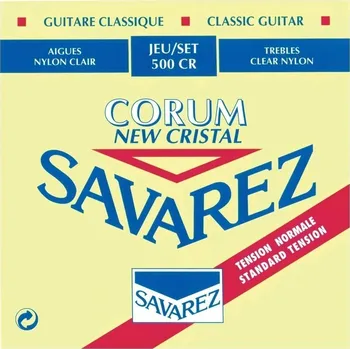 Savarez Corum New Cristal 500CR struny pro klasickou kytaru Struna pro kytaru a smyčcový nástroj Savarez Corum New Cristal 500CR struny pro klasickou kytaru