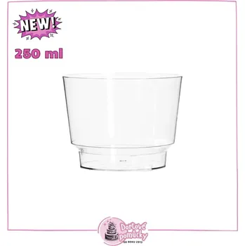 Jednorázové nádobí Plastový kelímek čirý kulatý 250 ml – balení 1 ks