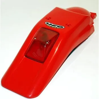 Blatník karosérie UFO zadní blatník HONDA XR 250/400R 96-10 se světlem originální vzor barva červená (UFO zadní blatník HONDA XR 250/400R 96-10 se světlem originální vzor barva červená)