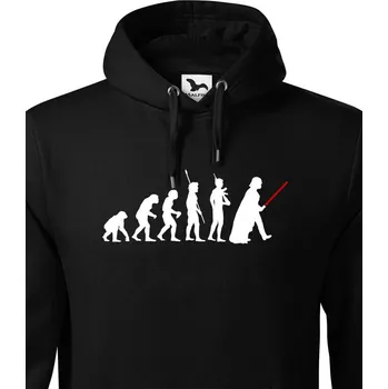 Pánská mikina Pánská mikina evoluce Star Wars, Barva Černá, Velikost 5XL, Canvas Pánská mikina Bezvatriko.cz 0256