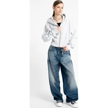 Dívčí džíny Reporter Young | Dívčí tmavě modré džíny střihu BALLOON - Barva MODRÁ, Velikost 158 253-0110G-18-002-1