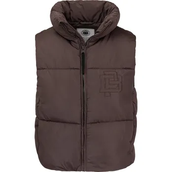 Dámská vesta PitBull West Coast - dámská zimní vesta HARRIET tmavě hnědá XL