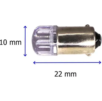 Autožárovka LED BA9S 12V CANBUS 140lm barvy, Vyberte Zelená motoLEDy 587G