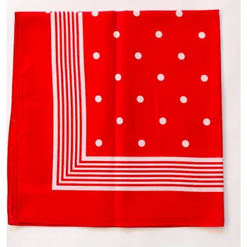 ETEX Bavlněný šátek 70 x 70 cm - puntík červený