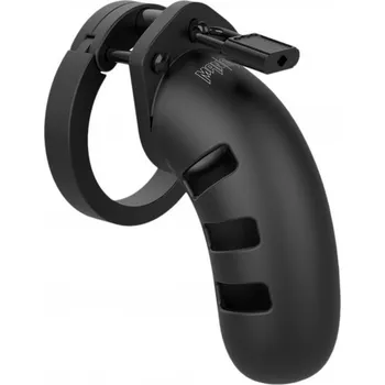 Pás cudnosti Shots ManCage Model 21 silikonový pás cudnosti pro muže 115 mm