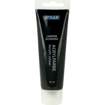 Vodová barva Akrylová barva Stylex černá 83 ml