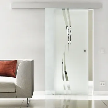 Interiérové dveře Skleněné posuvné dveře Flamengo 775x2050mm