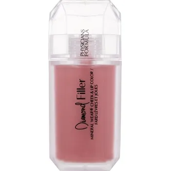 Tvářenka Physicians Formula Mineral Wear Diamond Filler Blush - Tvářenka a rtěnka 2v1 s diamantovým leskem 7,3 ml - Brilliant Peach