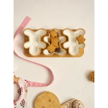 Stolování Sinsay - Servírovací tác se třemi mističkami - bílá - 343HG-00X - 343HG-00X-ONE