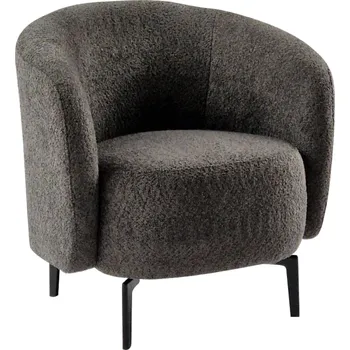 Křeslo, šedohnědá Taupe/černá, PRESO