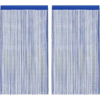 Stolička zahrada-XL Provázkové záclony, 2 ks, 140x250 cm, modrá 132407