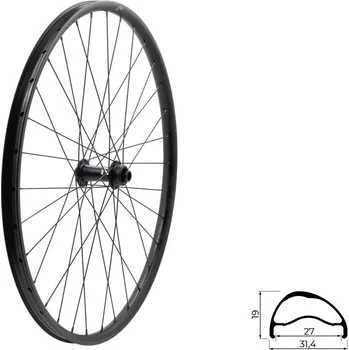 Sport Kellys | Zapletené kolo přední KLS SEGADOR 27 SL DSC F, 28/29", black