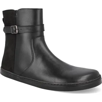 Dámská zimní obuv Barefoot kotníkové boty Peerko - Glamour Black černé Velikost: 38