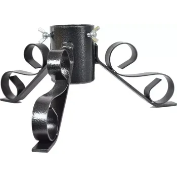 Stojánek na vánoční stromek Stojánek vánoční kovový-černý metalický 64mm