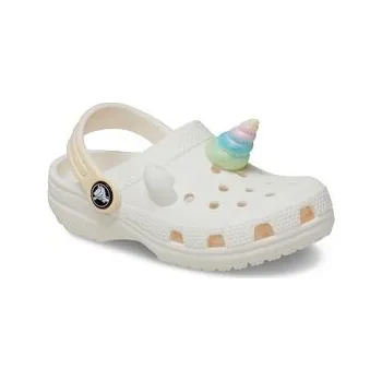 Dámské pantofle Nazouváky Crocs Classic Iam Rainbow Unicorn Clog T 209701 Bílá 25_26