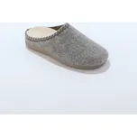 Bačkorové pantofle s umělou kožešinou šedá 38