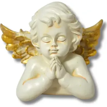 Vánoční dekorace Dekorace - Andílek modlící se zlatá křídla