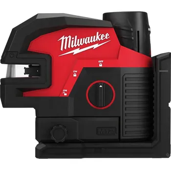 Měřící laser MILWAUKEE Křížový liniový laser se 4 body M12 CLL4P-301C, 1x3.0Ah