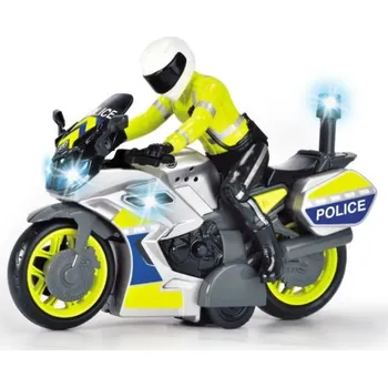 Dickie Toys Policejní motorka s jezdcem, 17cm
