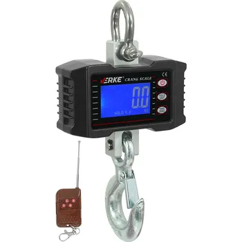 Průmyslová váha Háková váha 1000Kg digitální jeřábová váha s dálkovým ovládáním VERKE, Barvy a parametry Černá