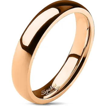 Prsten Šperky4U Zlacený ocelový prsten, šíře 4 mm, vel. 62 - velikost 62 - OPR0016-4-62