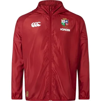 Pánská casual bunda Canterbury British and Irish Lions 2024 Lightweight Rain Jacket Adults Red Dahlia 4XL