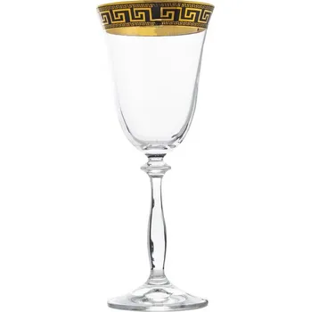 Sklenice BOHEMIA ANGELA VERSO GOLD SKLENICE NA VÍNO 250 ML SADA 6 KS