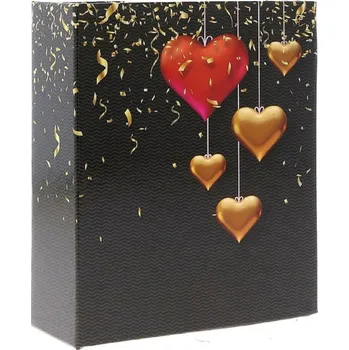 Fotoalbum Fotoalbum 10x15/100 GOLD červené srdce GEDEON