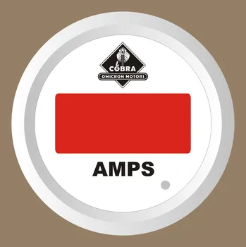 Bezpečnostní detektor Ampérmetr DC bílá/bílá 85mm