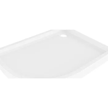 Sprchová vanička Mexen Flow+ sprchová vanička půlkruhová asymetrická pravá 90 x 80 cm, bílý lesk - 46Q108090RH Asymetrické polokruhové sprchové vaničky