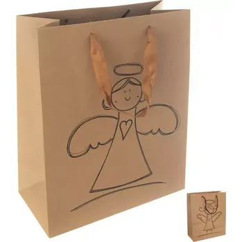 Dárková taška Taška papír dárková ANDĚL 26x12x32 cm mix