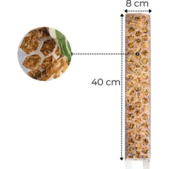 Opora na rostlinu Rašeliníková tyč L (1 díl, délka 40 cm), čirá