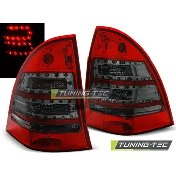 Auto-moto Tuning-Tec Zadní čirá LED světla Mercedes Benz C S203 - Combi (2001 - 2007) - kouřové červené