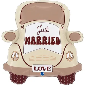 Balónek Grabo Balónek fóliový Just Married auto 66 cm