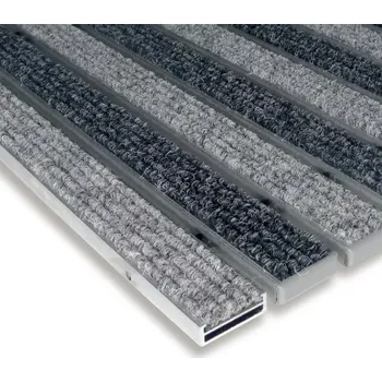 Rohožka Hliníková textilní vstupní rohož FLOMA Alu Low (Bfl-S1) - 60 x 90 x 1 cm, 80001845