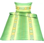 KNITVA Saténové ložní povlečení ze 100% bavlny MOSAIC 140/200 + 70/90