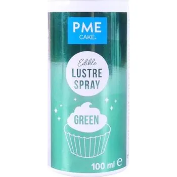 Potravinářské barvivo PME Perleťová barva ve spreji Green (zelená) 100 ml Bez E171